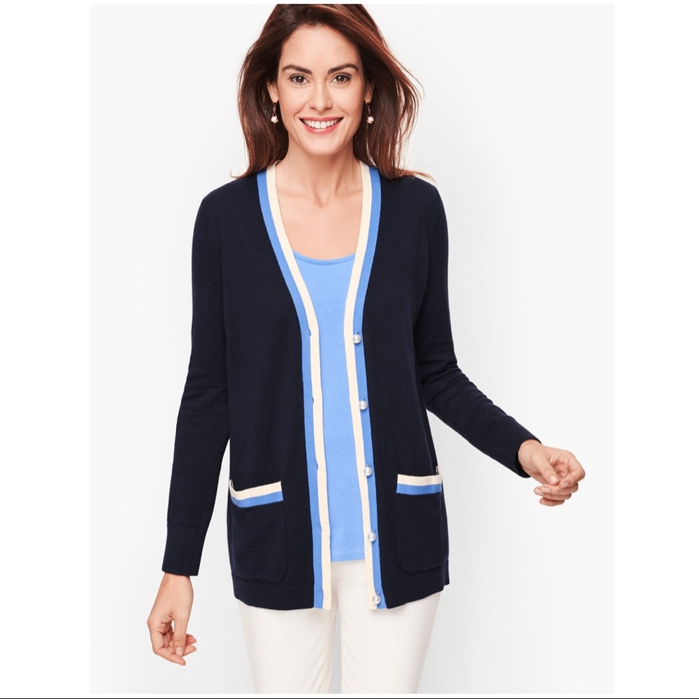 Talbots Super Soft Tipped Cardigan